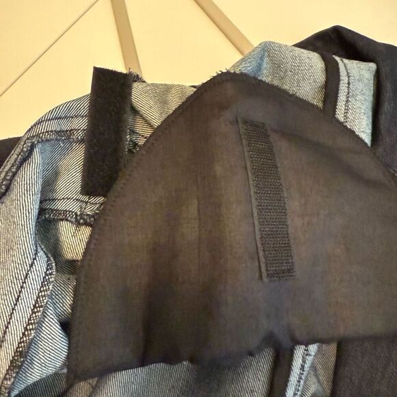 Ellen Tracy Dark Wash Denim Jacket Sz 10 Career, Preppy, Dark Academia - Picture 6 of 13